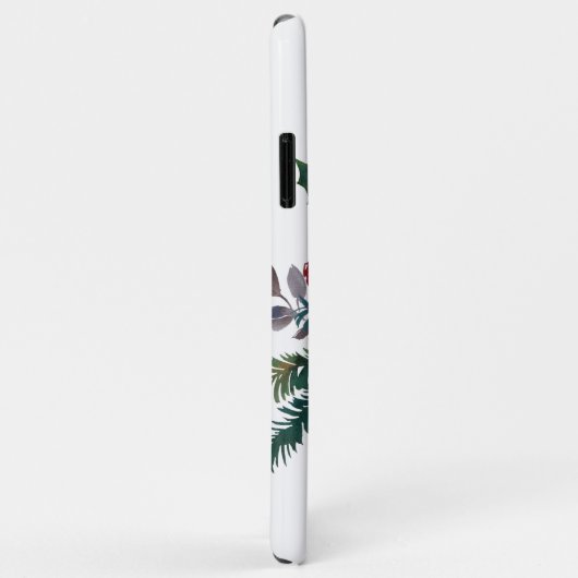 Kerstbloemroze witte roodroodroos Case-Mate iPhone case (Achterkant/rechts)