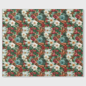 Kerstbloemstuk Cadeaupapier (Vlak)