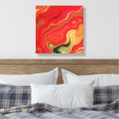 Kerstbloesem Frequenties Abstract Energie Canvas (Insitu (Slaapkamer))