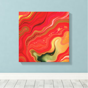 Kerstbloesem Frequenties Abstract Energie Canvas Afdruk