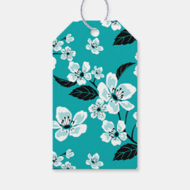 KERSTBLOESEM - SAKURA (TURKOOIS) GIFTKAARTEN CADEAULABEL