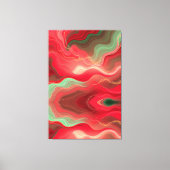 Kerstbloesemfrequenties – Abstracte Energie Wrap Canvas Afdruk (Voorkant)
