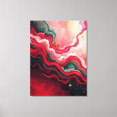 Kerstbloesemfrequenties – Abstracte Energie Wrap Canvas Afdruk (Voorkant)