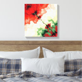 Kerstbloesfrequenties Premium Omwikkelde Canvas Afdruk (Insitu (Slaapkamer))