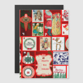 Kerstblok Advent Illustratie Vierkante Kunst (Voorkant / Achterkant)