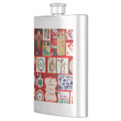 Kerstblok Advent Illustratie Vierkante Kunst Flacon (Links)