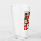 Kerstblok Advent Illustratie Vierkante Kunst Glas (Rechts)