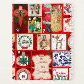 Kerstblok Advent Illustratie Vierkante Kunst Planner (Achterkant)