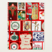 Kerstblok Advent Illustratie Vierkante Kunst Planner (Voorkant)