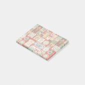 Kerstblok Advent Illustratie Vierkante Kunst Post-it® Notes (Schuin)