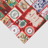 Kerstblok Advent Illustratie Vierkante Kunst Tissuepapier (Detail)