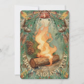 Kerstblok Vintage Winterzonnestilstand Kaart - Nau (Voorkant)