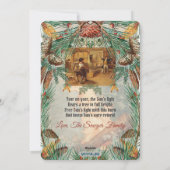 Kerstblok Vintage Winterzonnewende Kaart - Nauthiz (Achterkant)