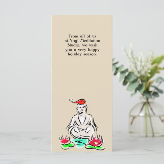 kerstboeddha-tekening (Staand voorkant)