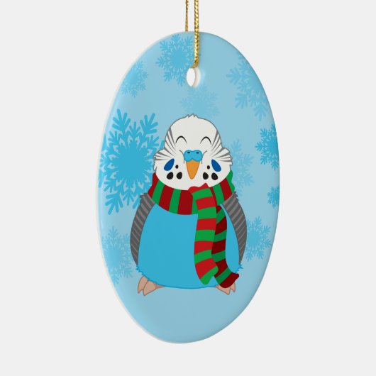 Kerstboedgies, tweeslachtig versiering keramisch ornament (Rechts)