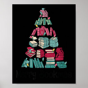 Kerstboek boeken Ne Boom Grappige lezer minnaar Ch Poster