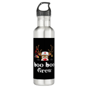 Kerstboek boo crew Rendier Verpleegster Waterfles
