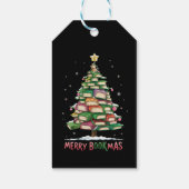 Kerstboek Liefhebber Boom Bibliothecaris Merry Boo Cadeaulabel (Achterkant)