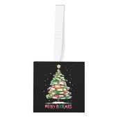 Kerstboek Liefhebber Boom Bibliothecaris Merry Boo Decoratie (Voorkant)