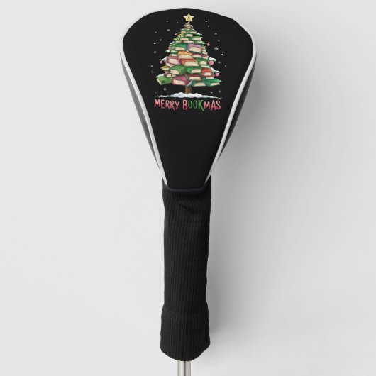 Kerstboek Liefhebber Boom Bibliothecaris Merry Boo Golfheadcover (Voorkant)