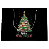 Kerstboek Liefhebber Boom Bibliothecaris Merry Boo Groot Cadeauzakje (Voorkant)