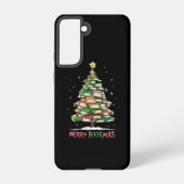 Kerstboek Liefhebber Boom Bibliothecaris Merry Boo Samsung Galaxy Hoesje (Achterkant)
