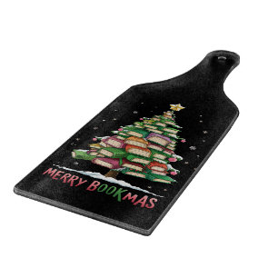 Kerstboek Liefhebber Boom Bibliothecaris Merry Boo Snijplank