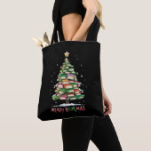 Kerstboek Liefhebber Boom Bibliothecaris Merry Boo Tote Bag (Dichtbij)
