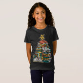 kerstboek Lover Xmas Boom Reader Nerd T-shirt (Voorkant volledig)