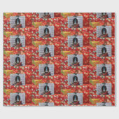 Kerstboek, muziekdoos met overvulling cadeaupapier (Vlak)