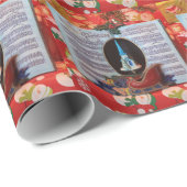 Kerstboek Muziekdoos voor kerstinpakken Cadeaupapier (Rol Hoek)