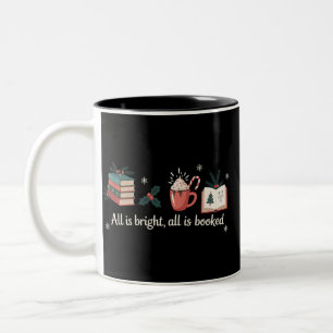 Kerstboeken Boekliefhebber Lezers Vakantie Docent Tweekleurige Koffiemok