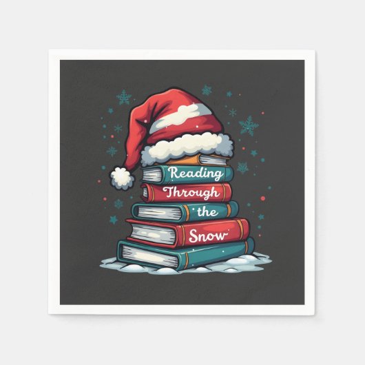 Kerstboeken lezen, Kerstman-liefhebbers  Servet (Voorkant)