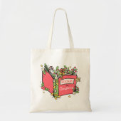 Kerstboeken lezen tote bag (Voorkant)
