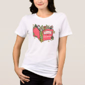 Kerstboeken Lezen Tri-Blend Shirt (Voorkant)