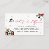 Kerstboeken van Santa Baby voor Baby Informatiekaartje (Voorkant)