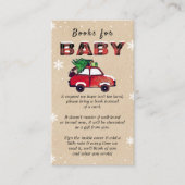 kerstboeken voor Baby shower voor Baby Informatiekaartje (Voorkant)