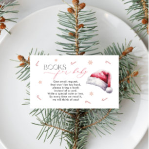 kerstboeken voor Baby shower voor Baby Informatiekaartje