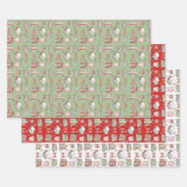 Kerstboeken voor boekenwurmen vakantiedesign inpakpapier vel