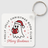 Kerstboekenclub spookpreppy esthetiek sleutelhanger (Achterkant)