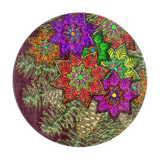 Kerstboeket Charcuterie Board Snijplank (Voorkant)