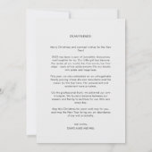 Kerstboeket van rode bessen Jaarlijkse update Feestdagenkaart (Achterkant)