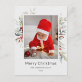 Kerstboeket van rode bessen Jaarverslag Briefkaart (Voorkant)