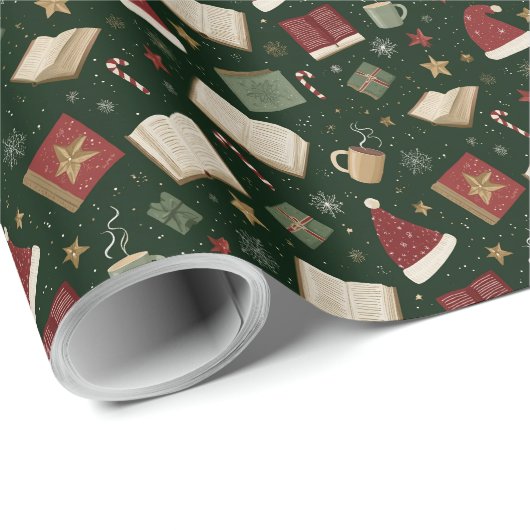 Kerstboekliefhebbers traditioneel inpakpapier (Rol Hoek)