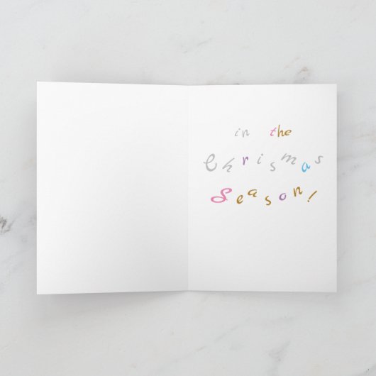 Kerstboel Kaart (Binnen)