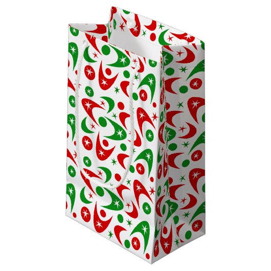 Kerstboemerangs Klein Cadeauzakje (Voorkant Gekanteld)