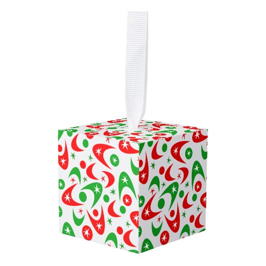 Kerstboemerangs Ornament (Voorkant hoekig)