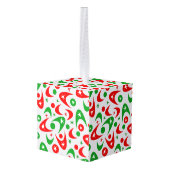 Kerstboemerangs Ornament (Achter hoekig)