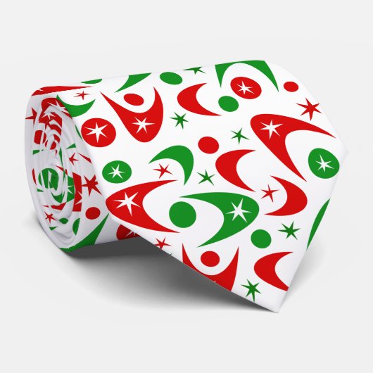  kerstboemerangs stropdas (Opgerold)