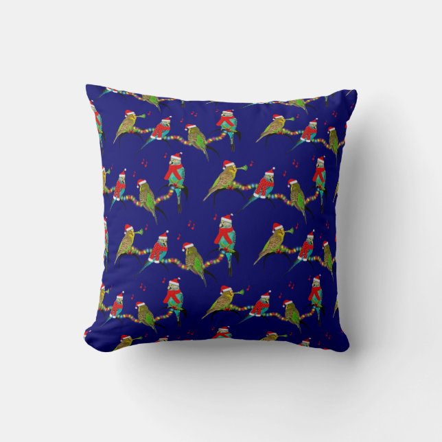 Kerstboer Frenzy Pillow (marine) Kussen (Voorkant)